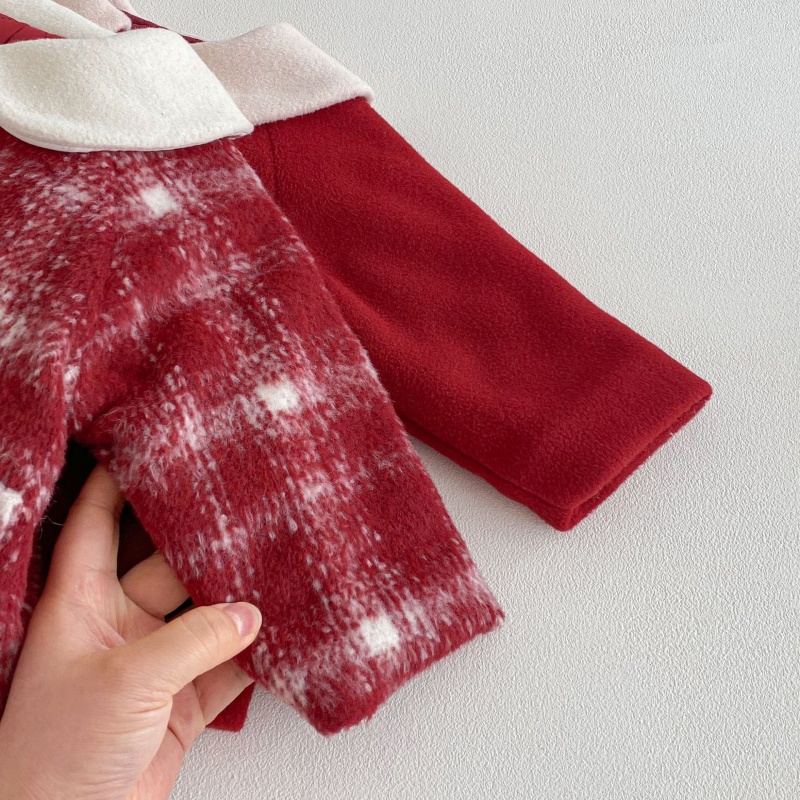 Baby Kids' Girl Christmas Red Coat