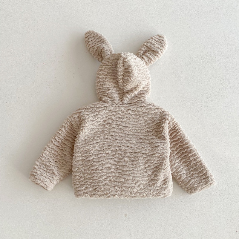 Baby & Kids Rabbit Ear Fuzzy Outerwear