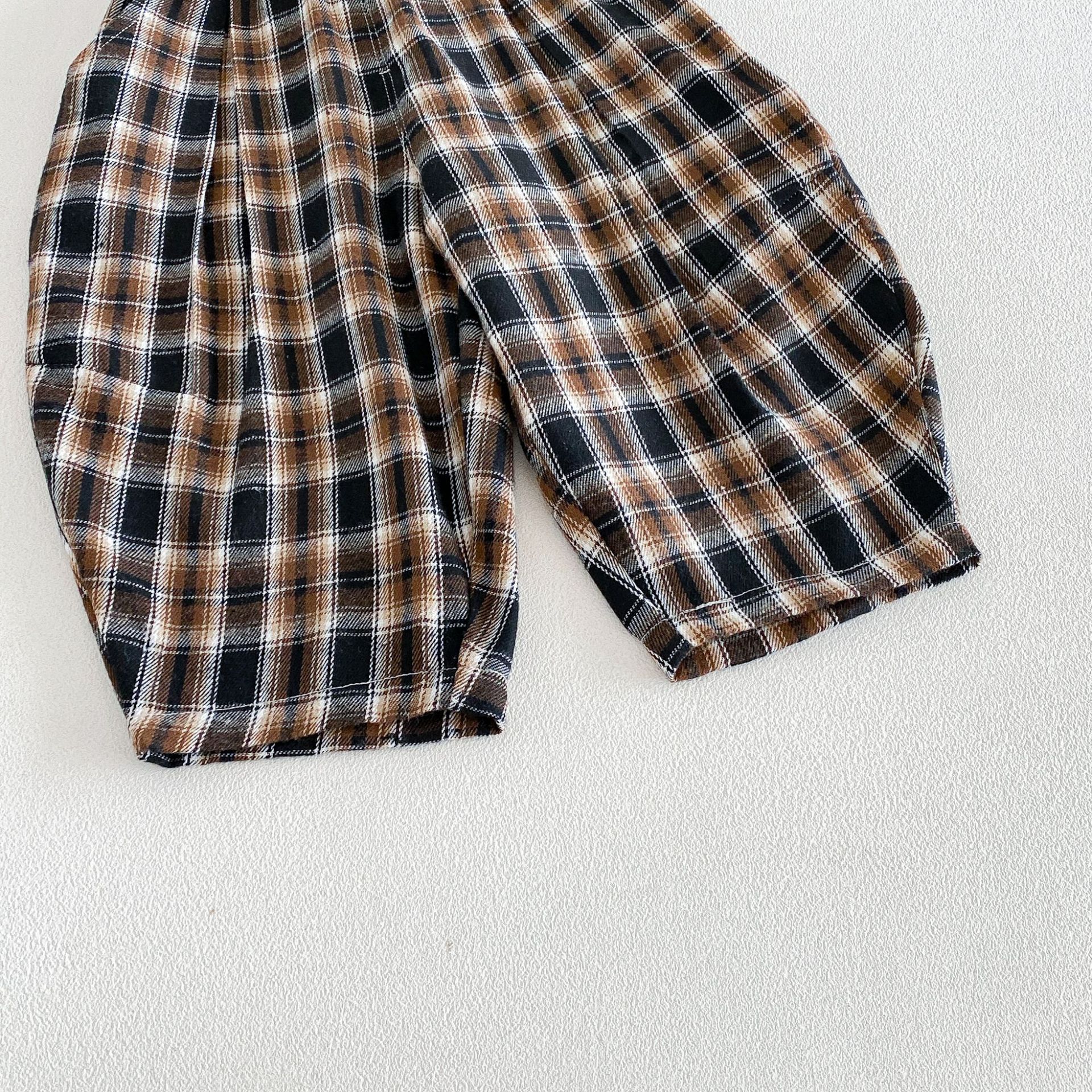 Kids Plaid Scimitar Pants