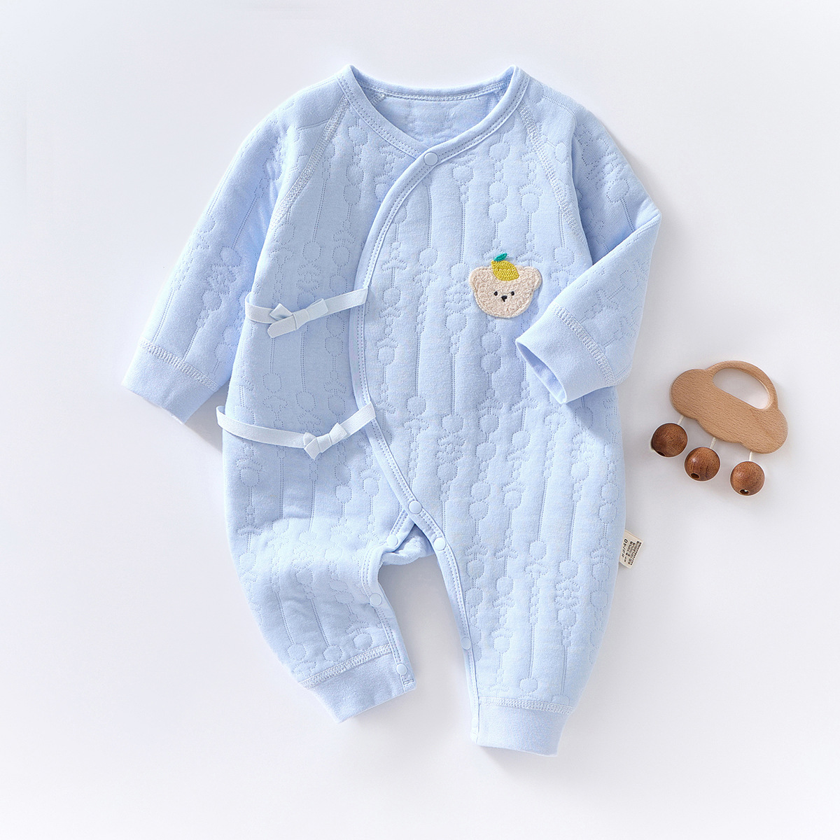 Baby Bear Quilted Kimono Jumpsuit