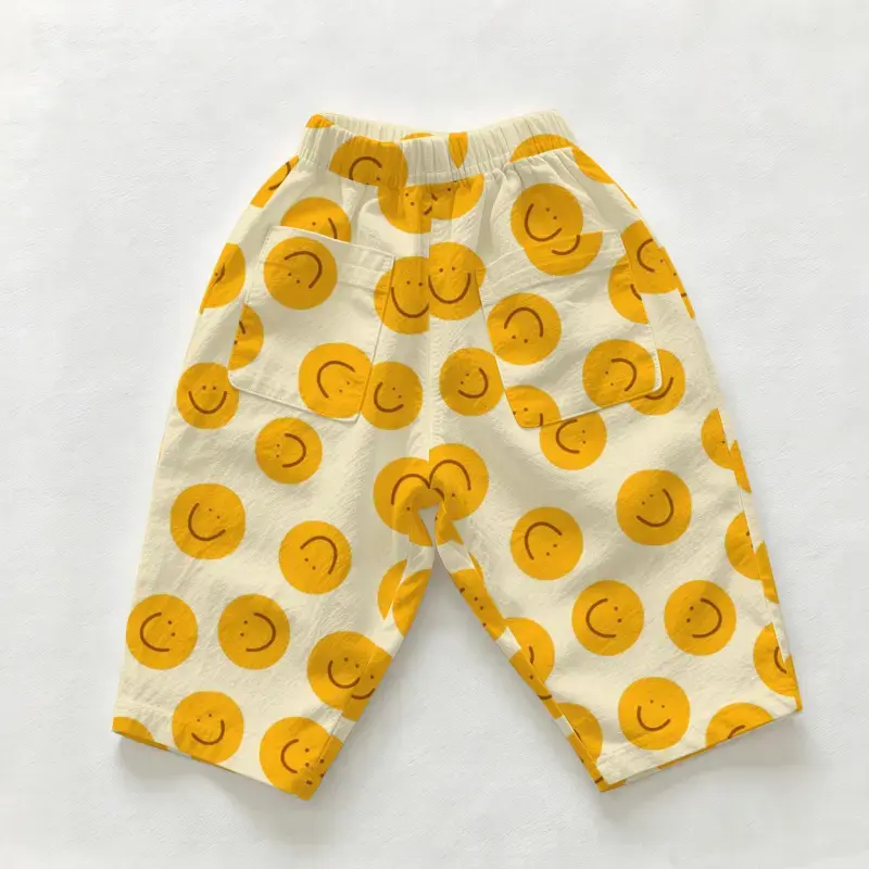 Baby & Toddler Smiley Face Print Casual Pants