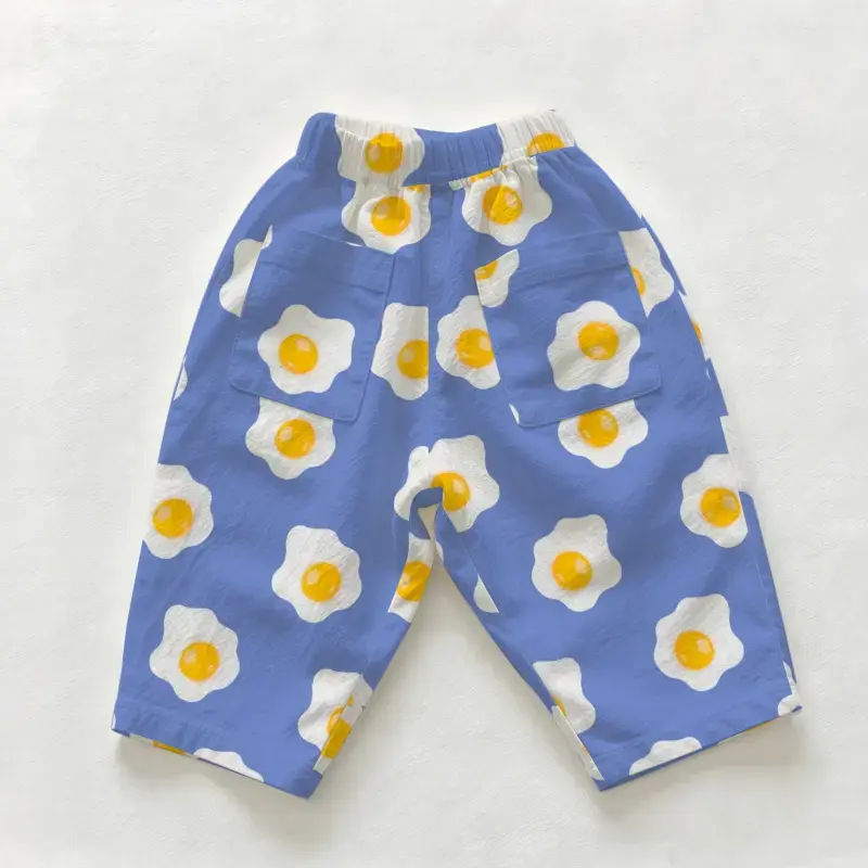 Baby & Toddler Fried Egg Print Casual Pants