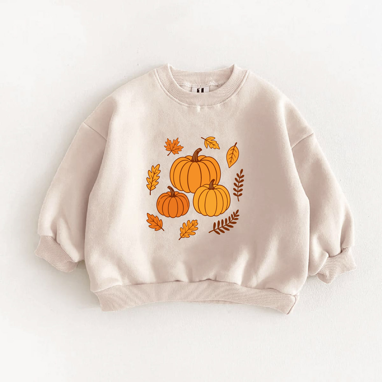 Baby Toddler Pumpkin Leaf Sweatshirt