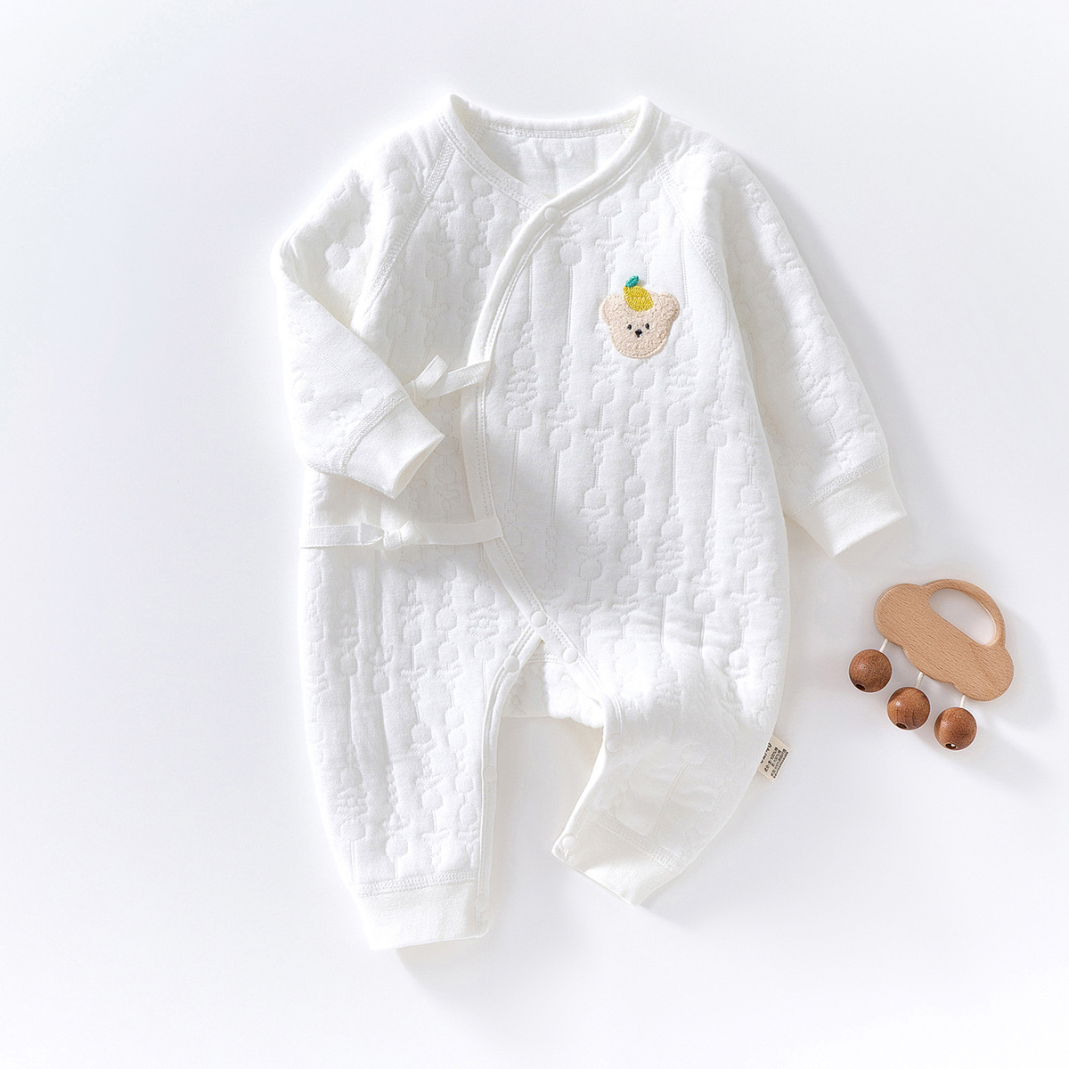 Baby Bear Quilted Kimono Jumpsuit