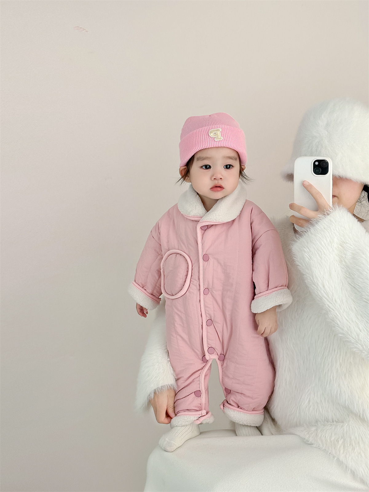 Baby Thermal Fleece-Lined Romper 