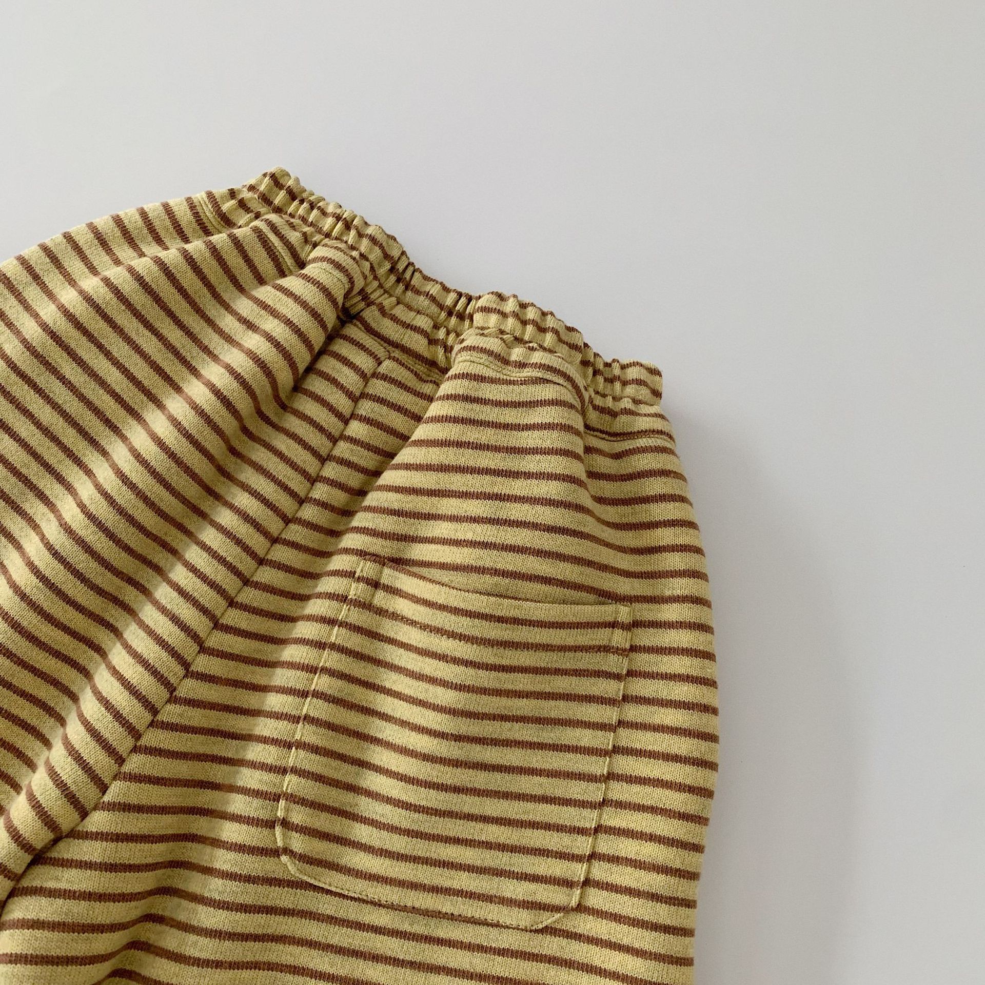 Kid Boy Bear Stripe Casual Pants