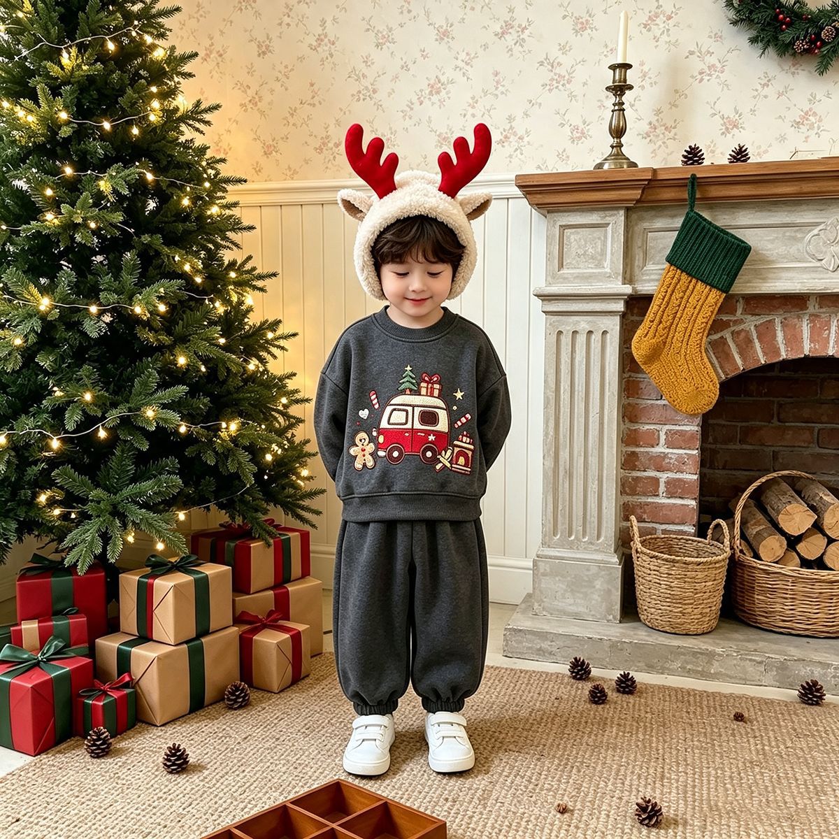 Kids Christmas Leisure 2-Piece Set