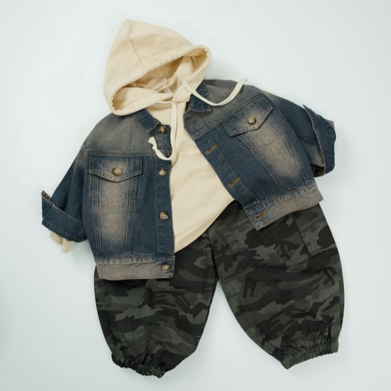 Toddler Vintage Casual Denim Jacke