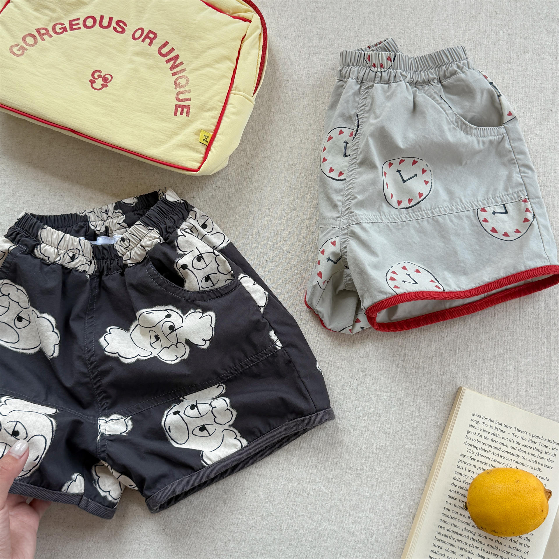 Kids Heart Shaped Dog Shorts