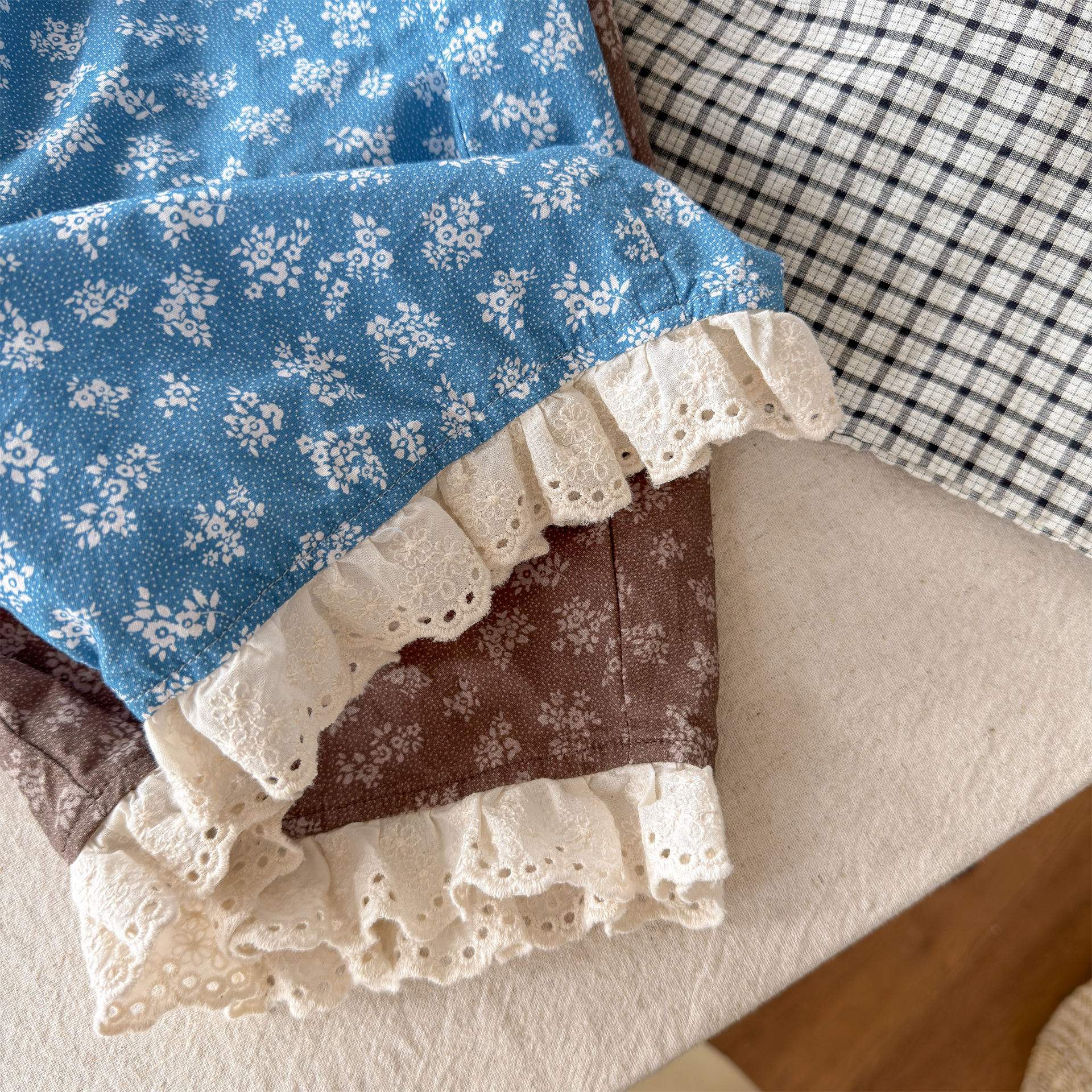 Kids Retro Floral Casual Pants