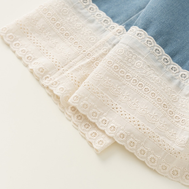 Kids Girl Knitted Vest and Jeans 2-Piece Set