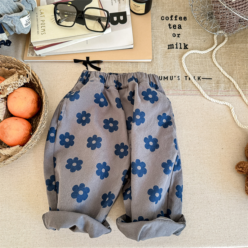 Kids Flowers Pattern Harlan Pants