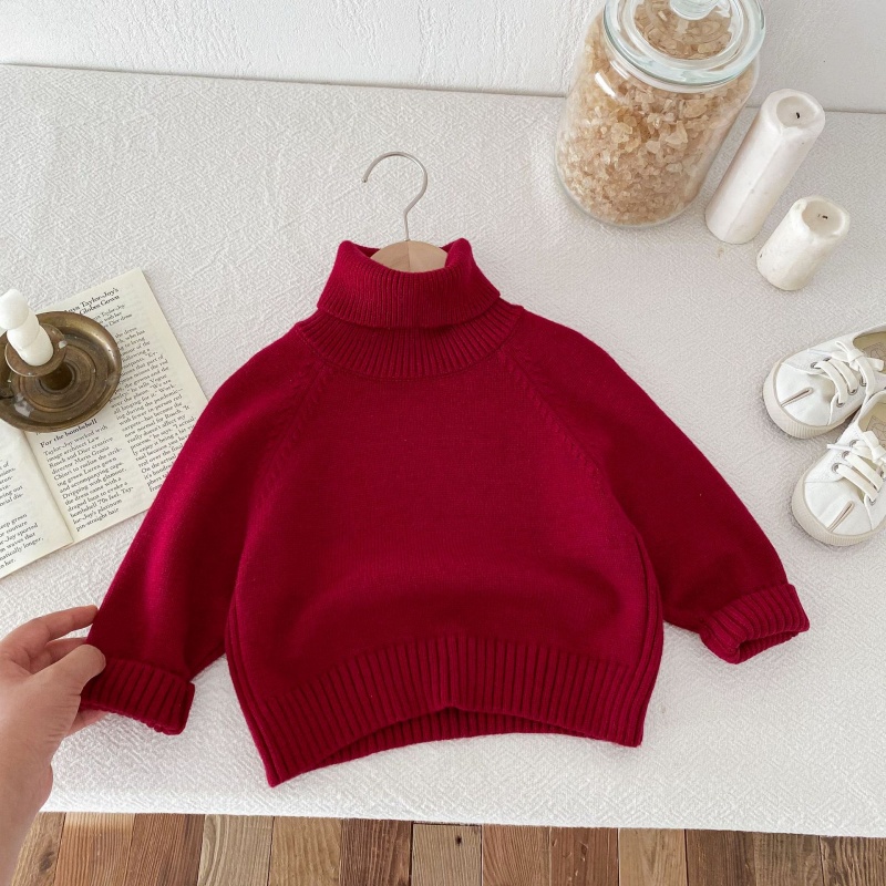 Baby Toddler Multi-Color Turtleneck Sweater