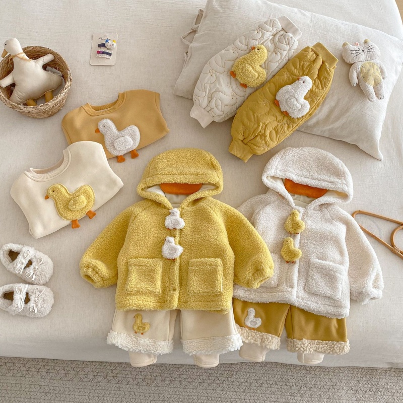 Baby Toddler Yellow Duck Coat and Pants 