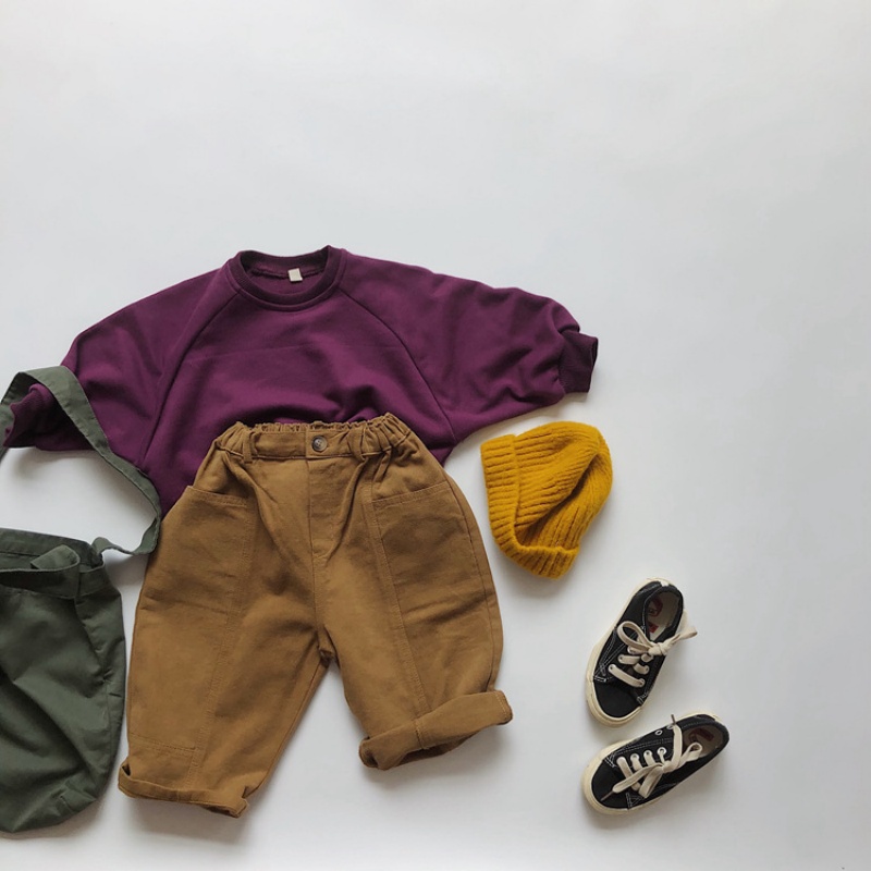 Baby Toddler Solid Color Sweatshirt