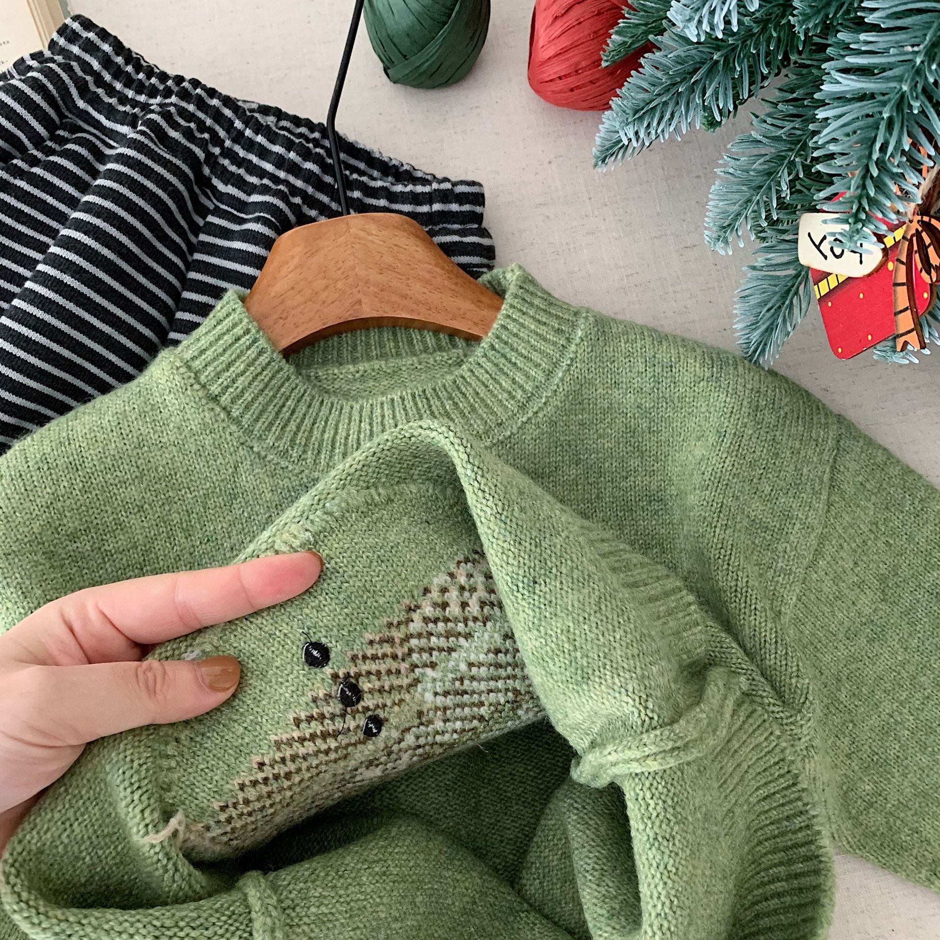 Kids Christmas Snowman Knitted Sweater
