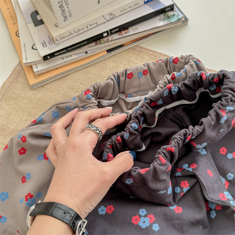 DailyBebe Kids Floral Washed Cotton Harem Pants