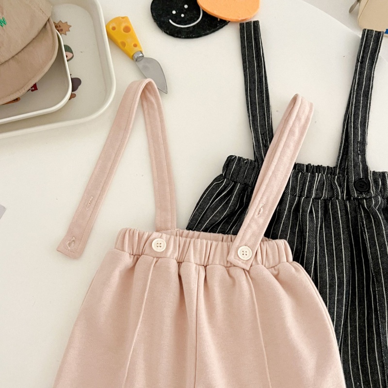 Baby doll collar shirt & workwear overall