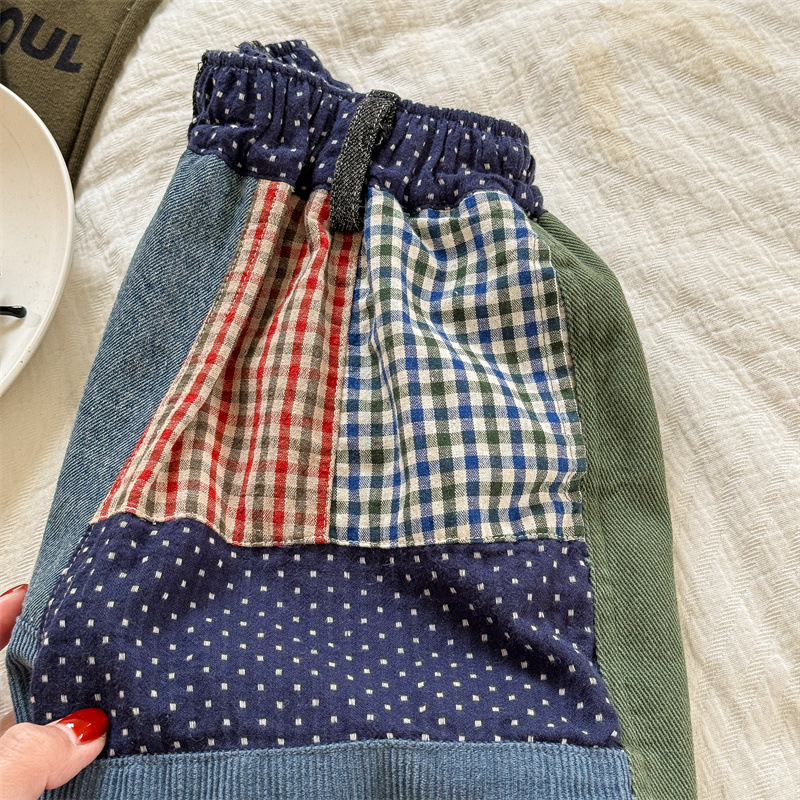 Toddler Boy Contrast Patch Harem Pants