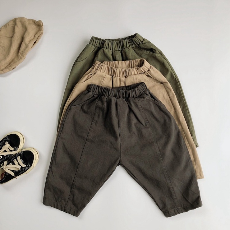 Baby Toddler Twill Casual Carrot Pants