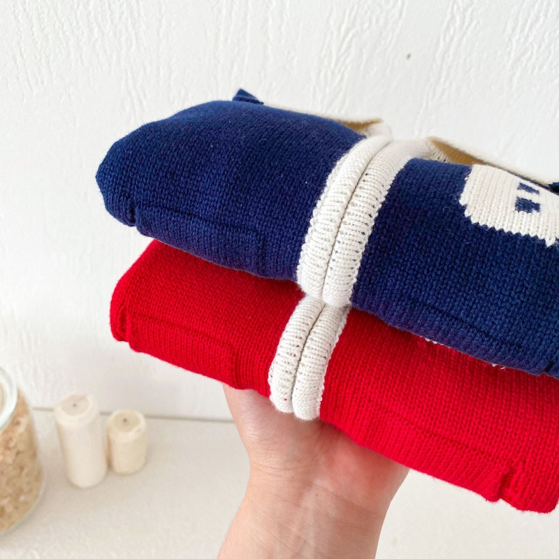 Baby Toddler Alphabet Zipper Cardigan Sweater