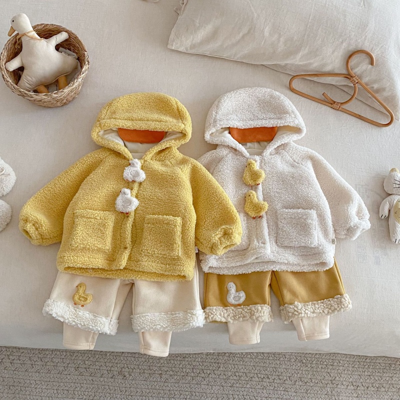 Baby Toddler Yellow Duck Coat and Pants 