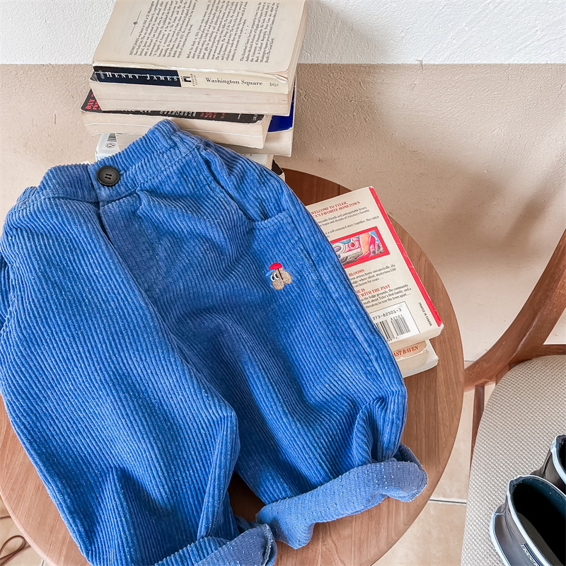 Kids Dog Corduroy Pants