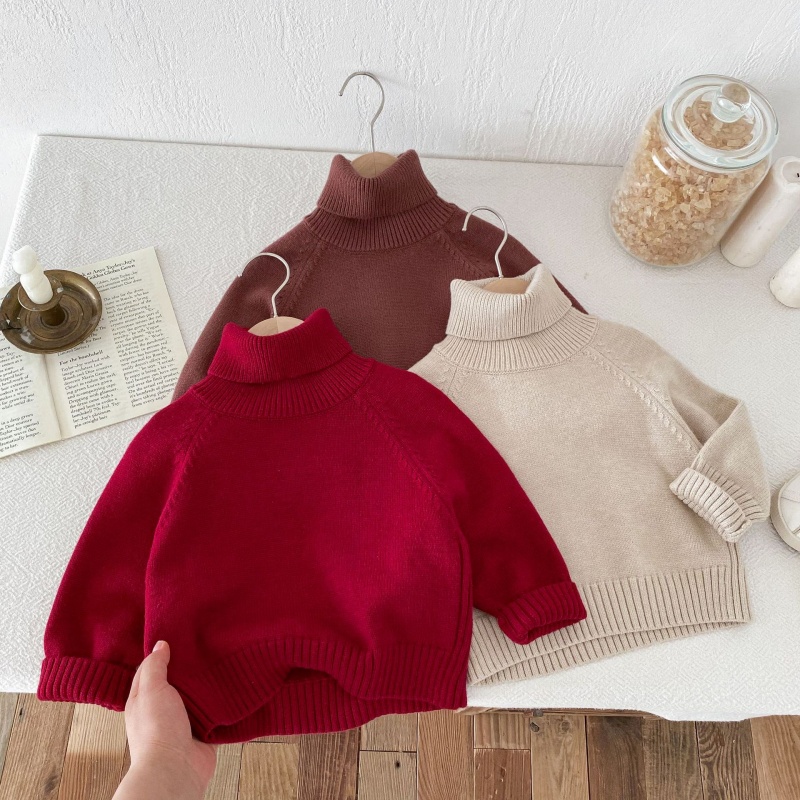 Baby Toddler Multi-Color Turtleneck Sweater