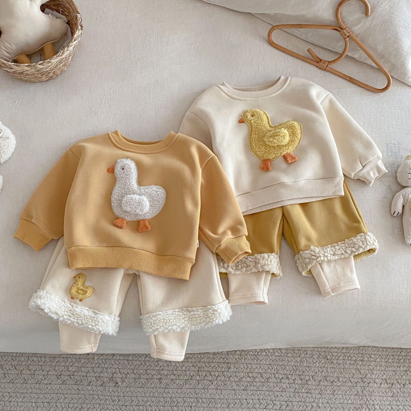 Baby Toddler Yellow Duck Coat and Pants 