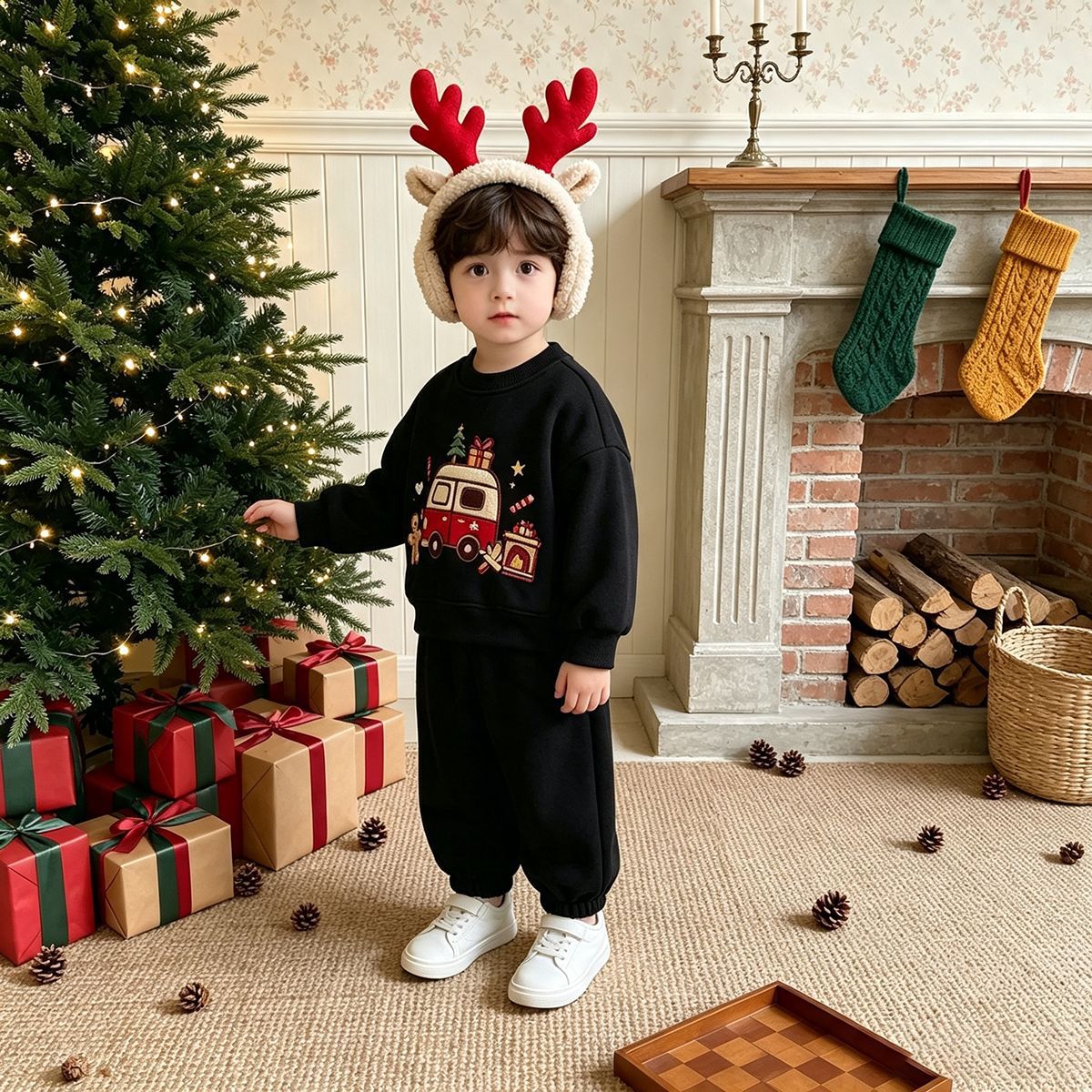 Kids Christmas Leisure 2-Piece Set