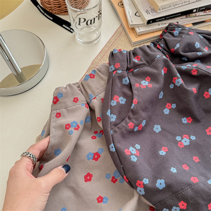 DailyBebe Kids Floral Washed Cotton Harem Pants