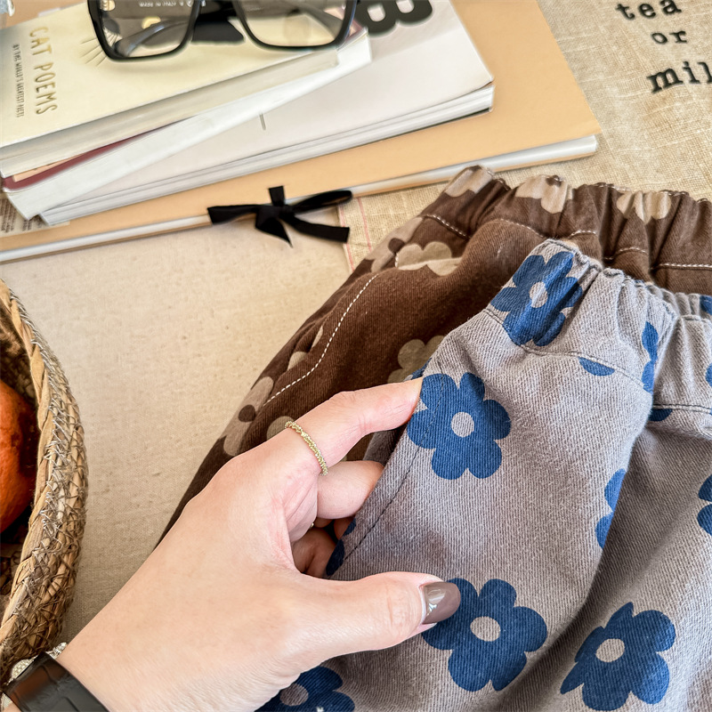 Kids Flowers Pattern Harlan Pants