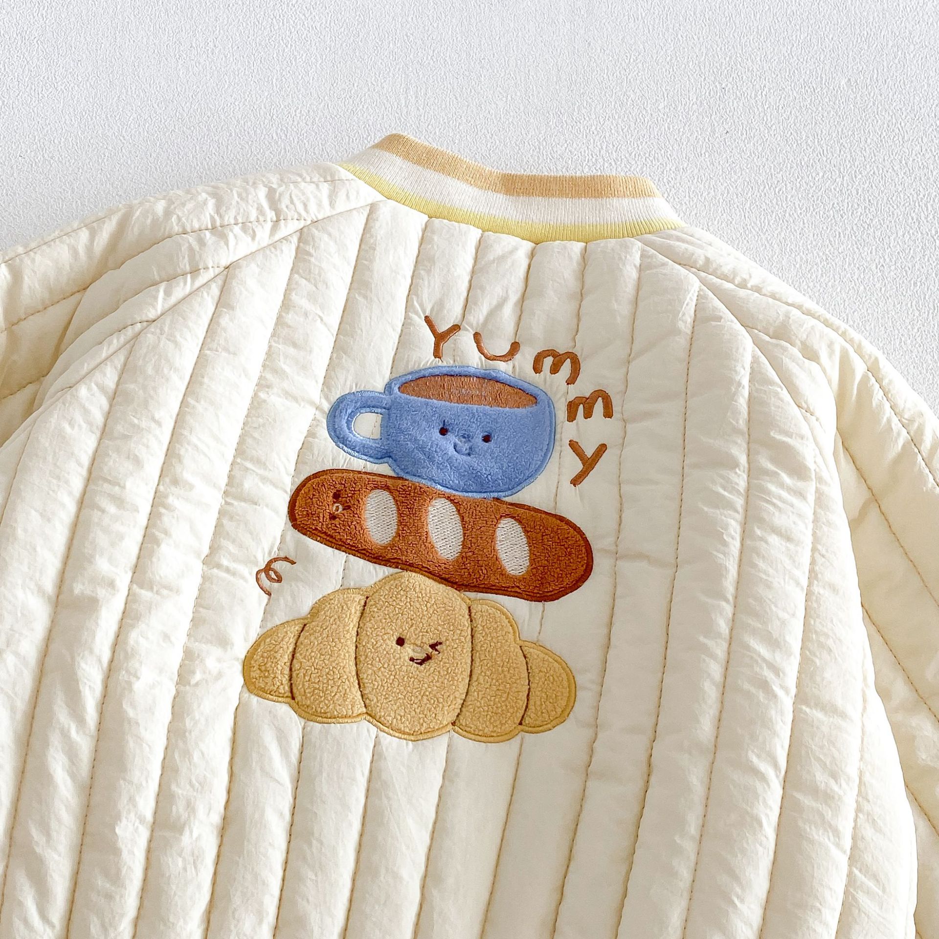 Kids Embroidery Cartoon Pattern Outerwear