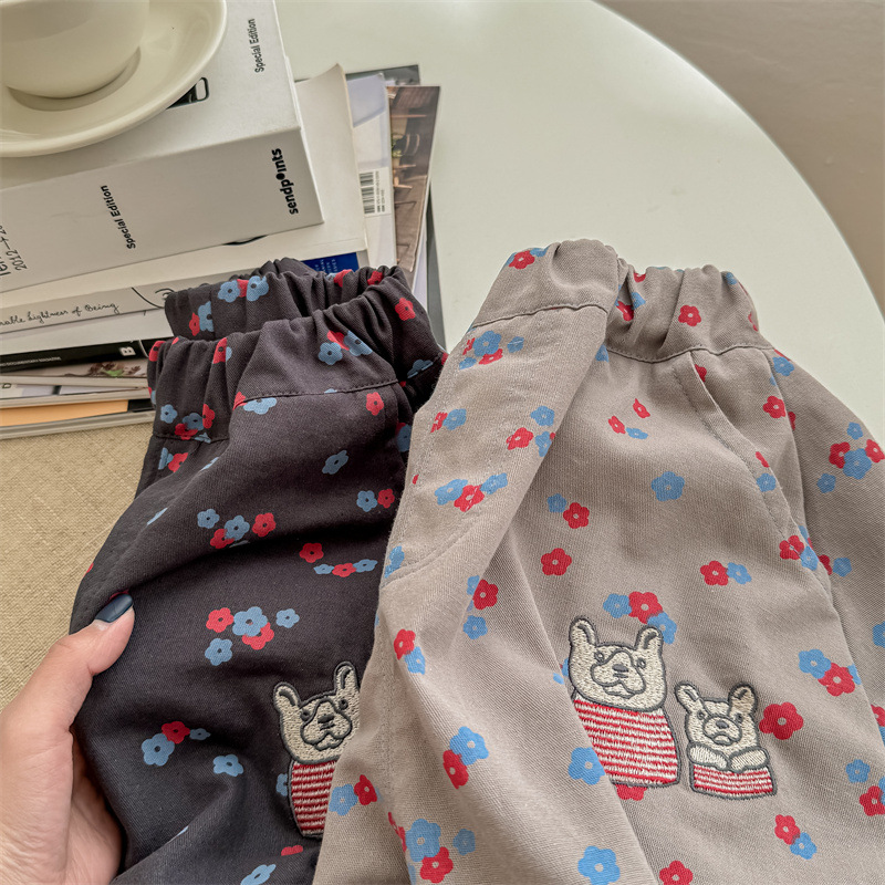 DailyBebe Kids Floral Washed Cotton Harem Pants