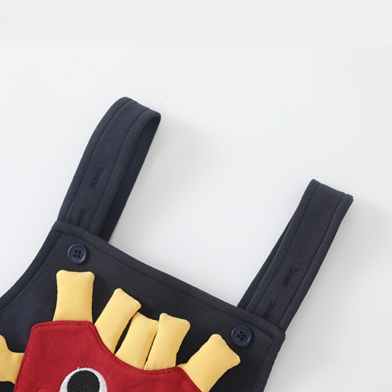 Baby French fries shirt and overalls