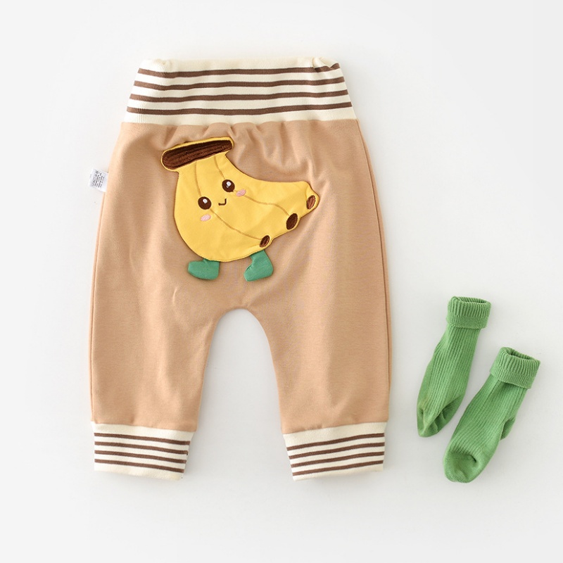 Baby Toddler Fruit Stripe Patchwork Pants