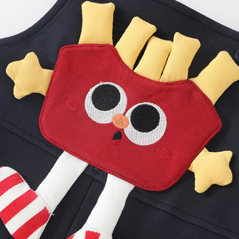 Baby French fries shirt and overalls