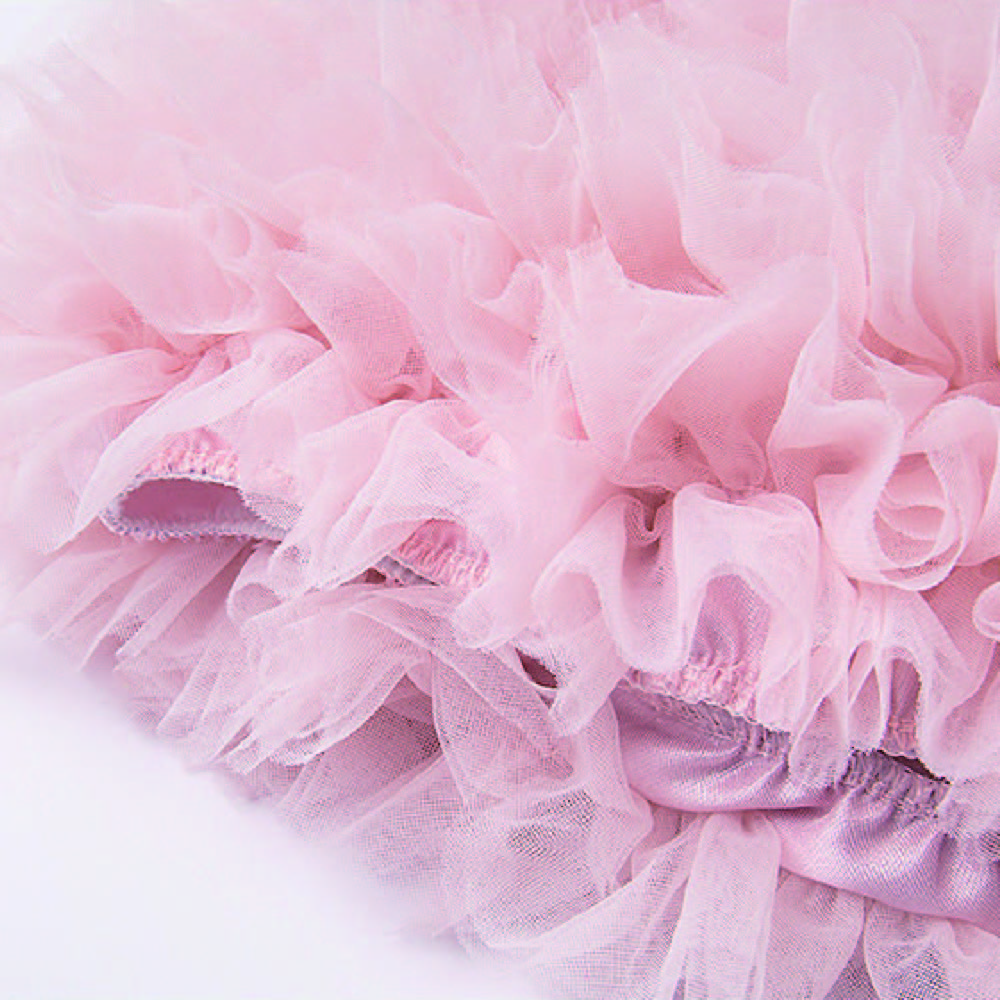 Kids Flutter Sleeve Bow Fluffy Tiered Tulle Princess Dress