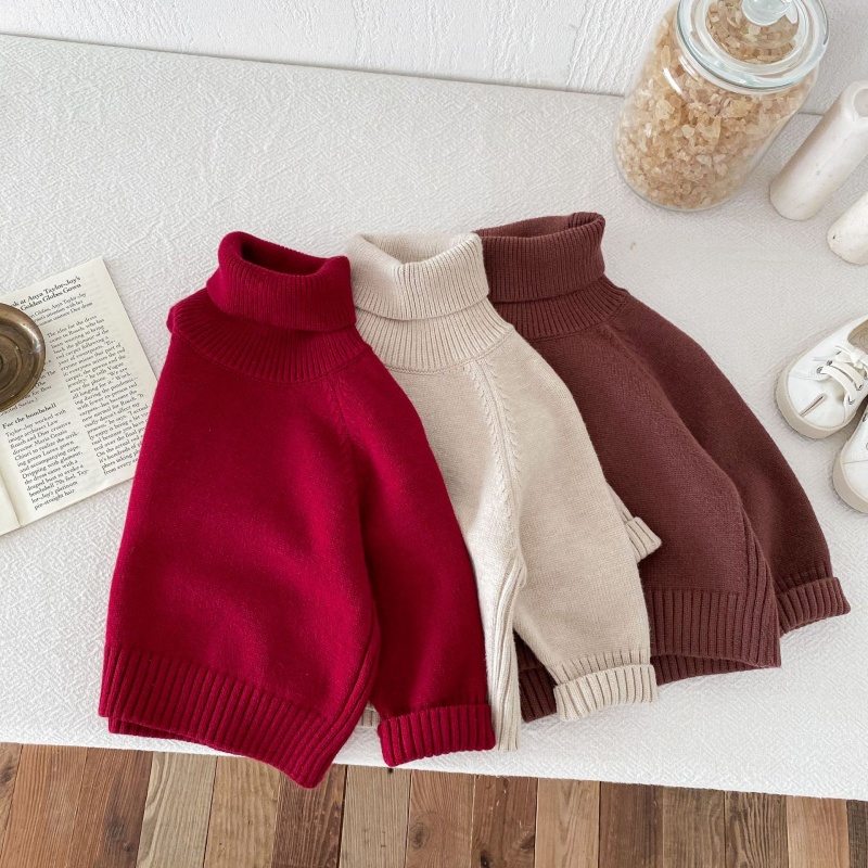 Baby Toddler Multi-Color Turtleneck Sweater