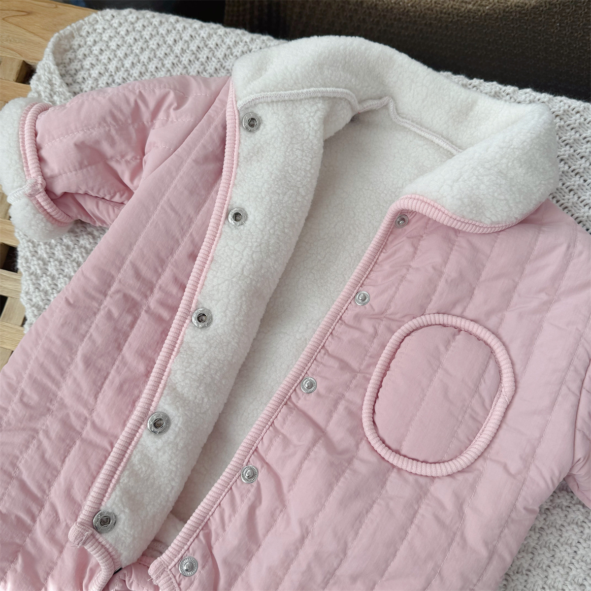 Baby Thermal Fleece-Lined Romper 
