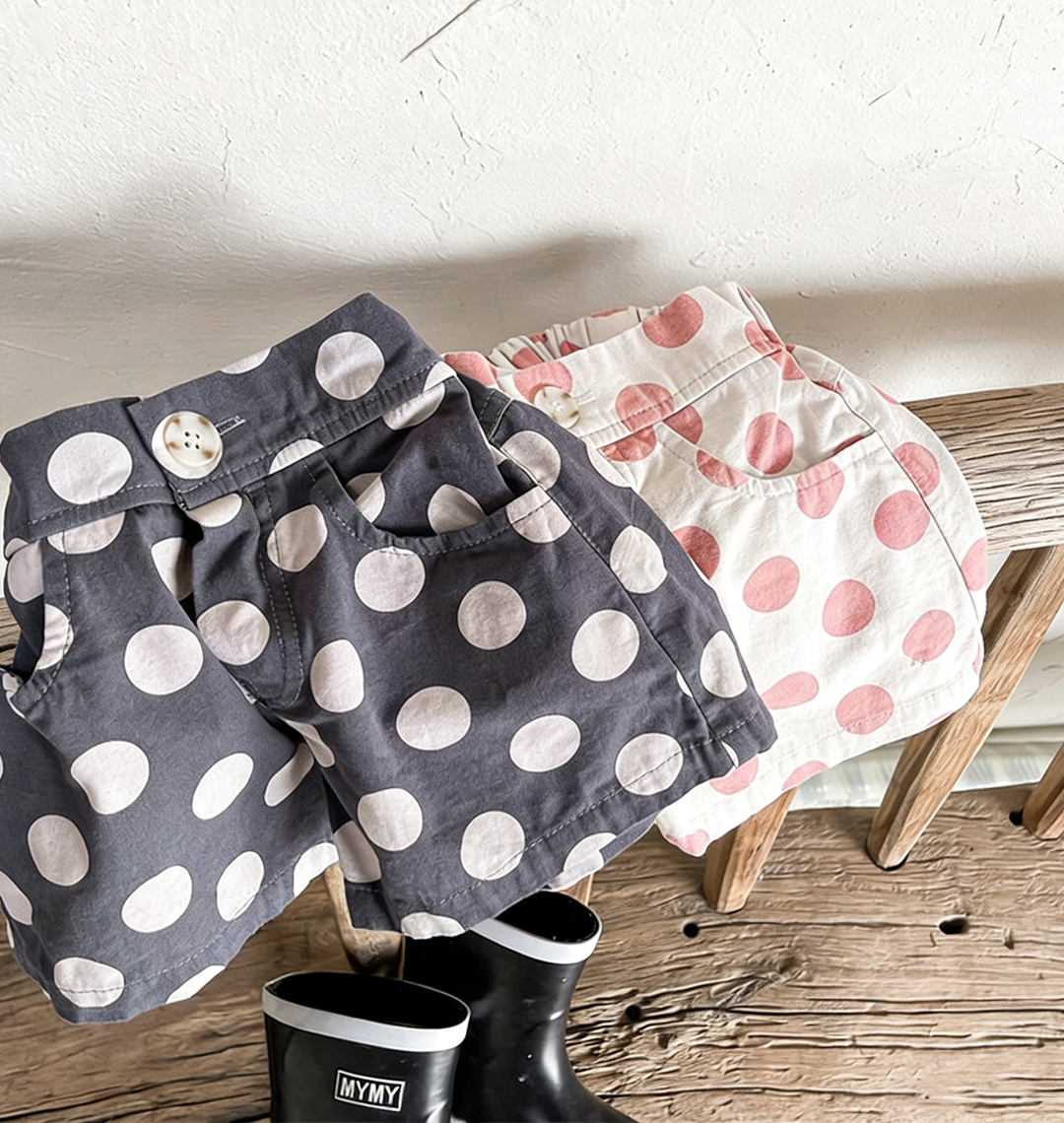 Kids Dots Shorts (12M-9Y）
