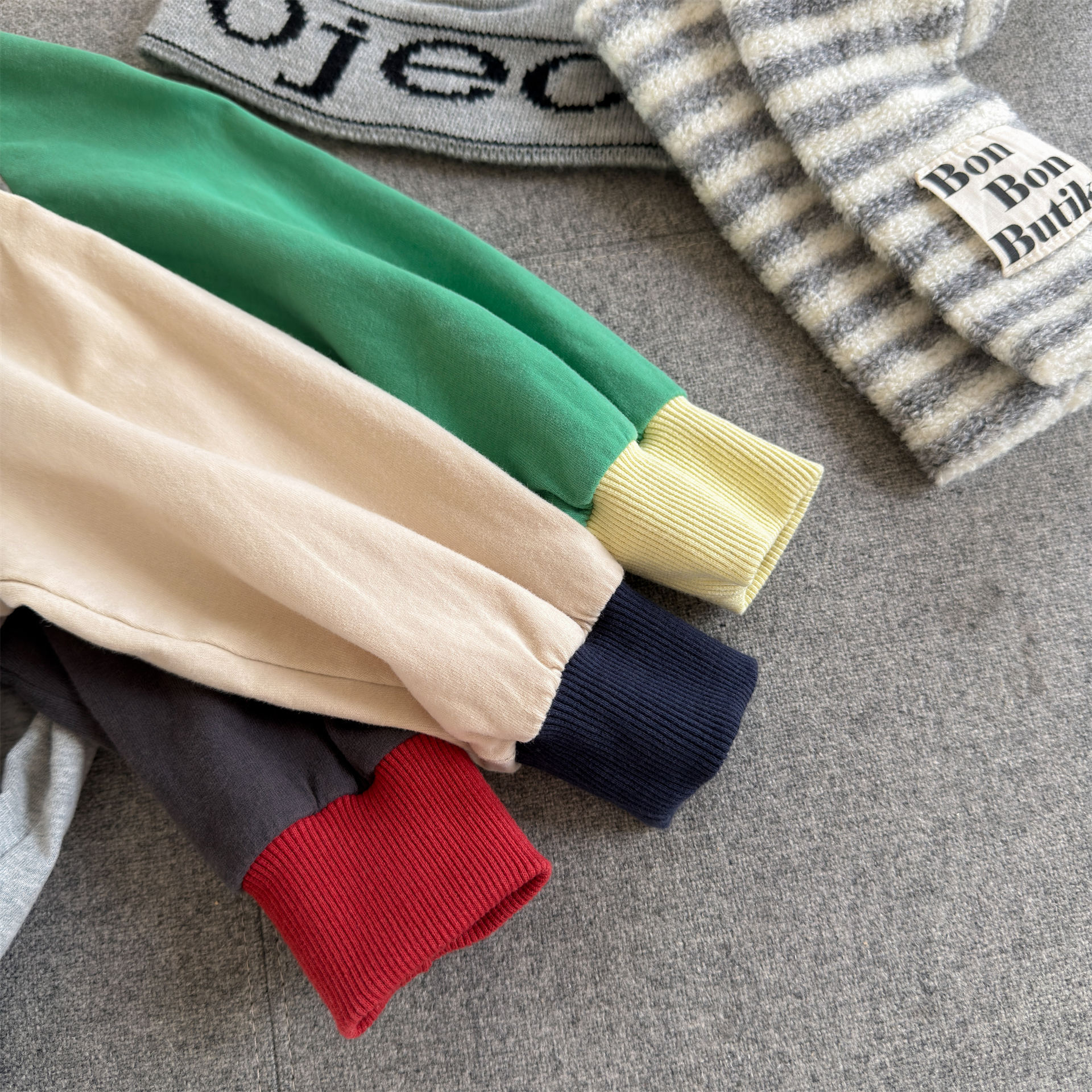 Kids Color Blocking Sleeves T-shirt