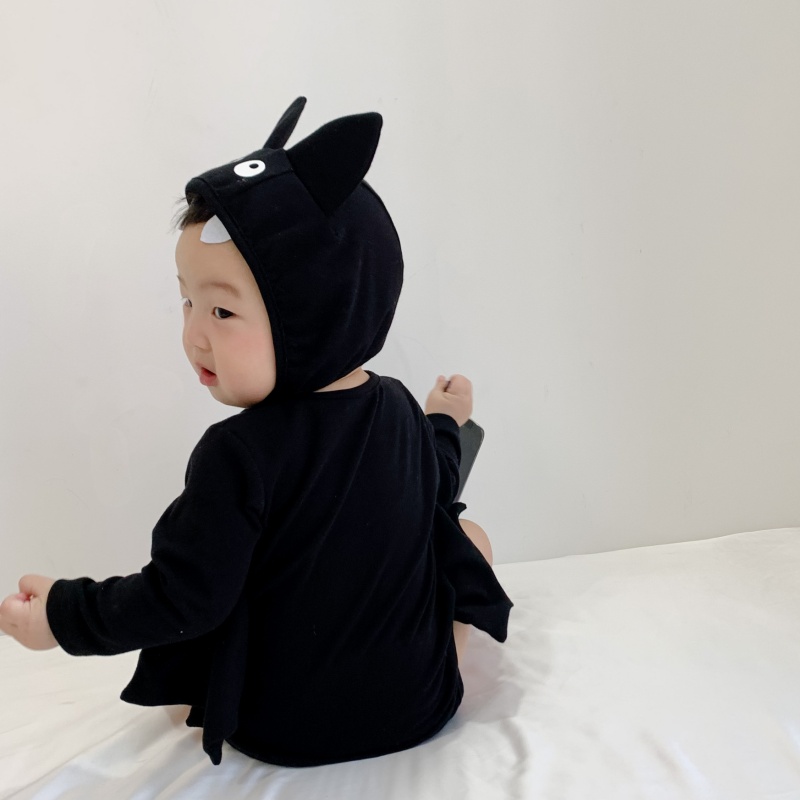 Baby Halloween Bat Hat Romper Set