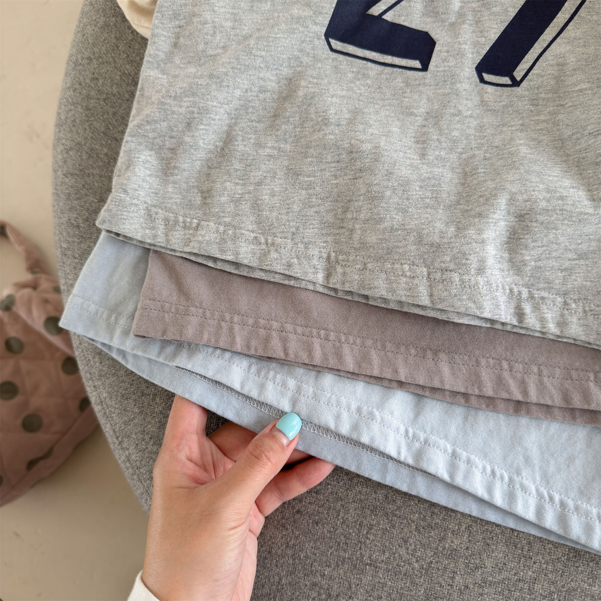 Kids Color Blocking Sleeves T-shirt