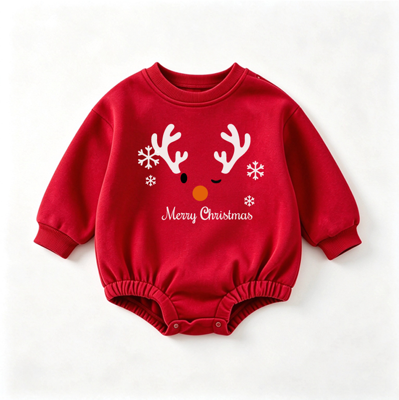 BABY CHRISTMAS REINDEER BODYSUIT