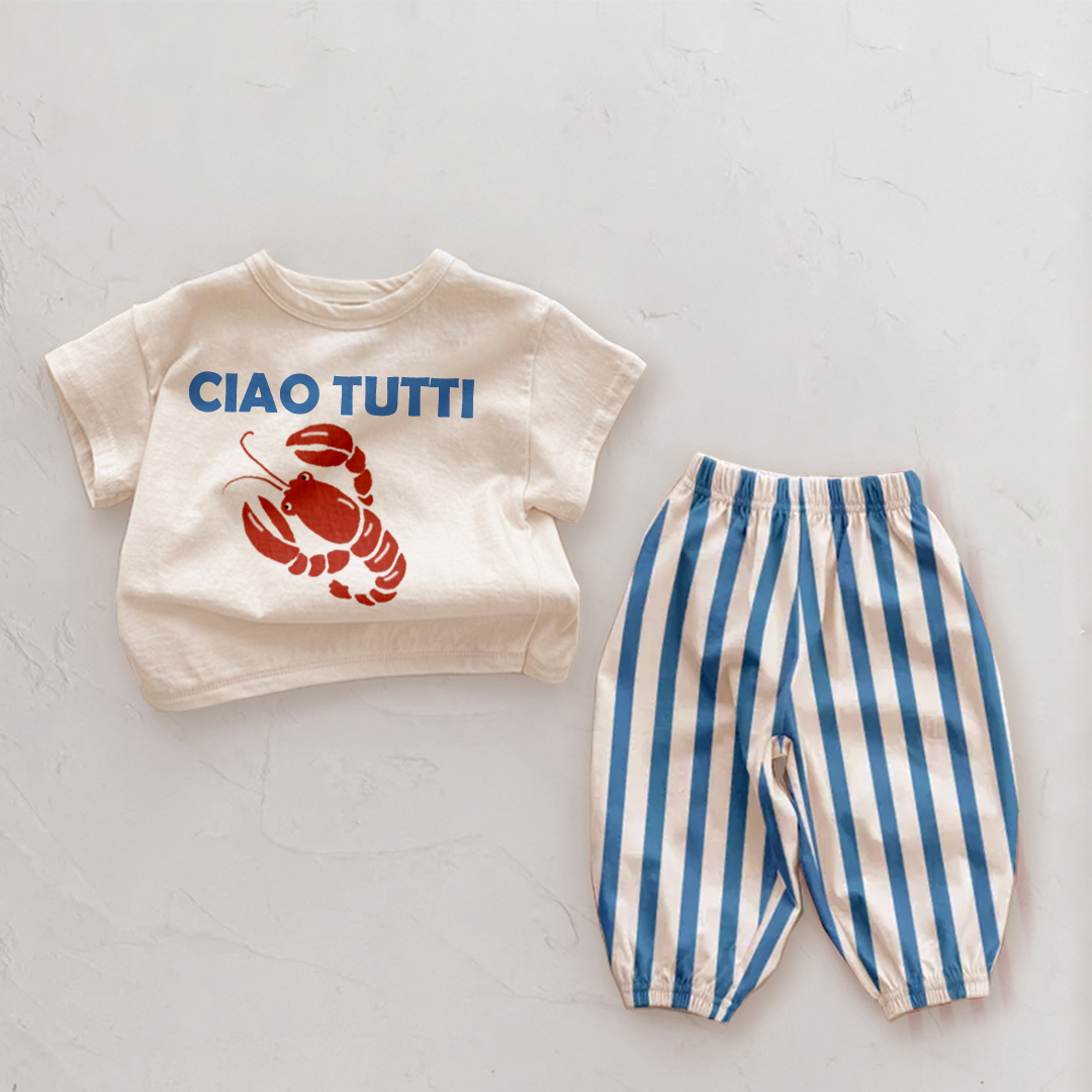 CIAO HI Baby 2-Piece Lobster T-Shirt Pants Set