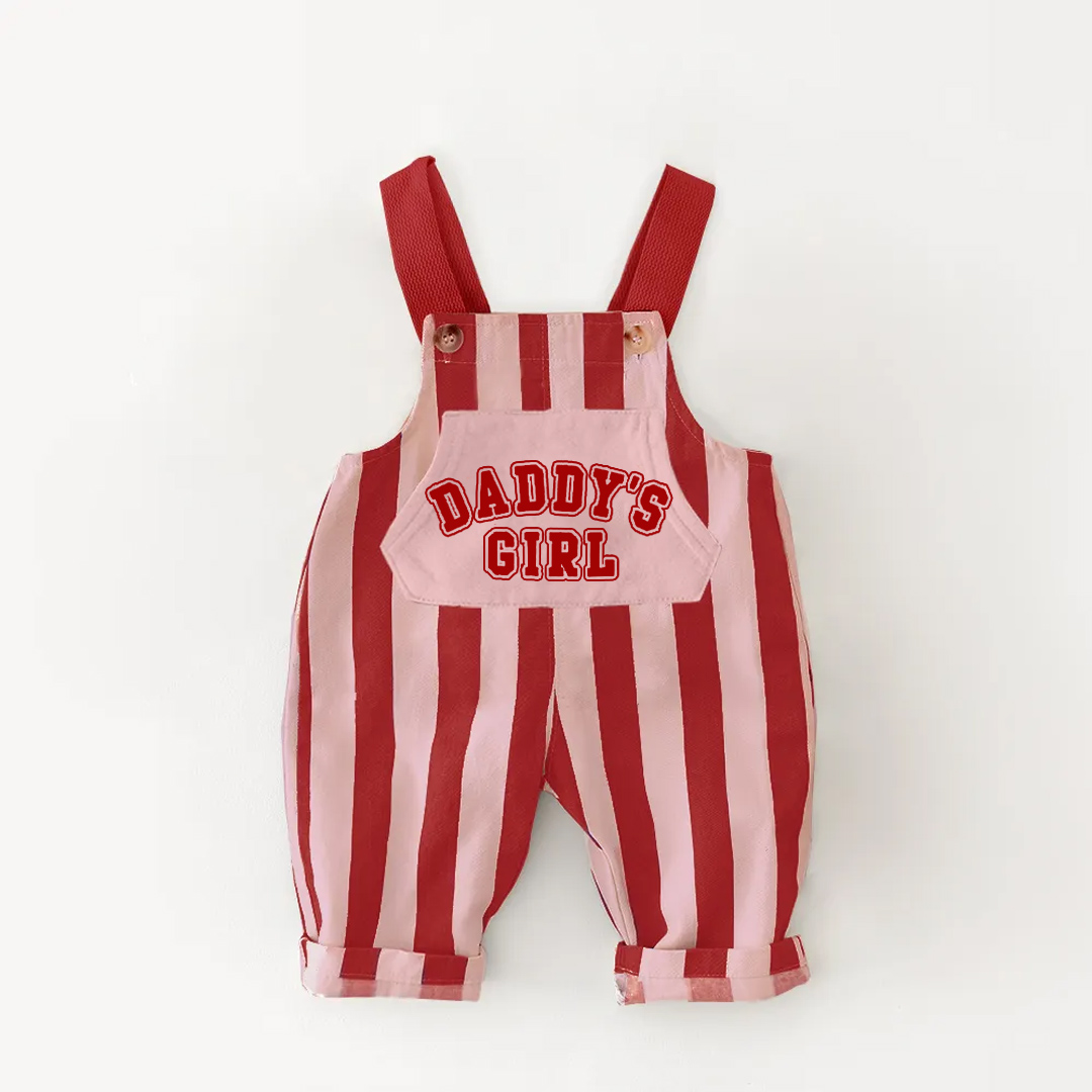 DADDY'S GIRL Baby Slogan Overalls/ 2 Pieces Set