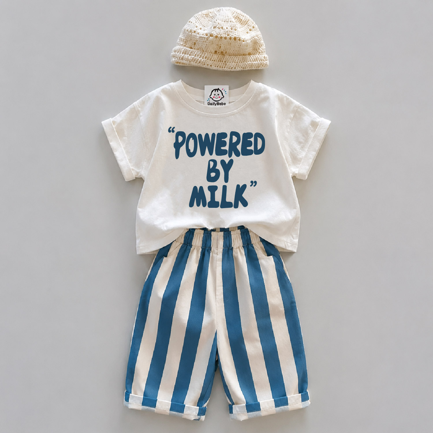 POWERED BY MILK Baby Toddler 2-Piece Set