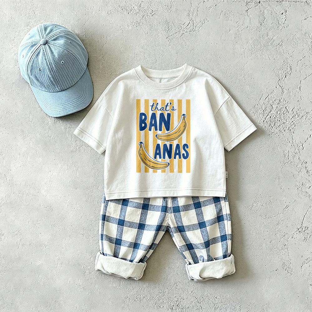 THAT'S BANANA Baby & Kids Plaid 2 Piece Set