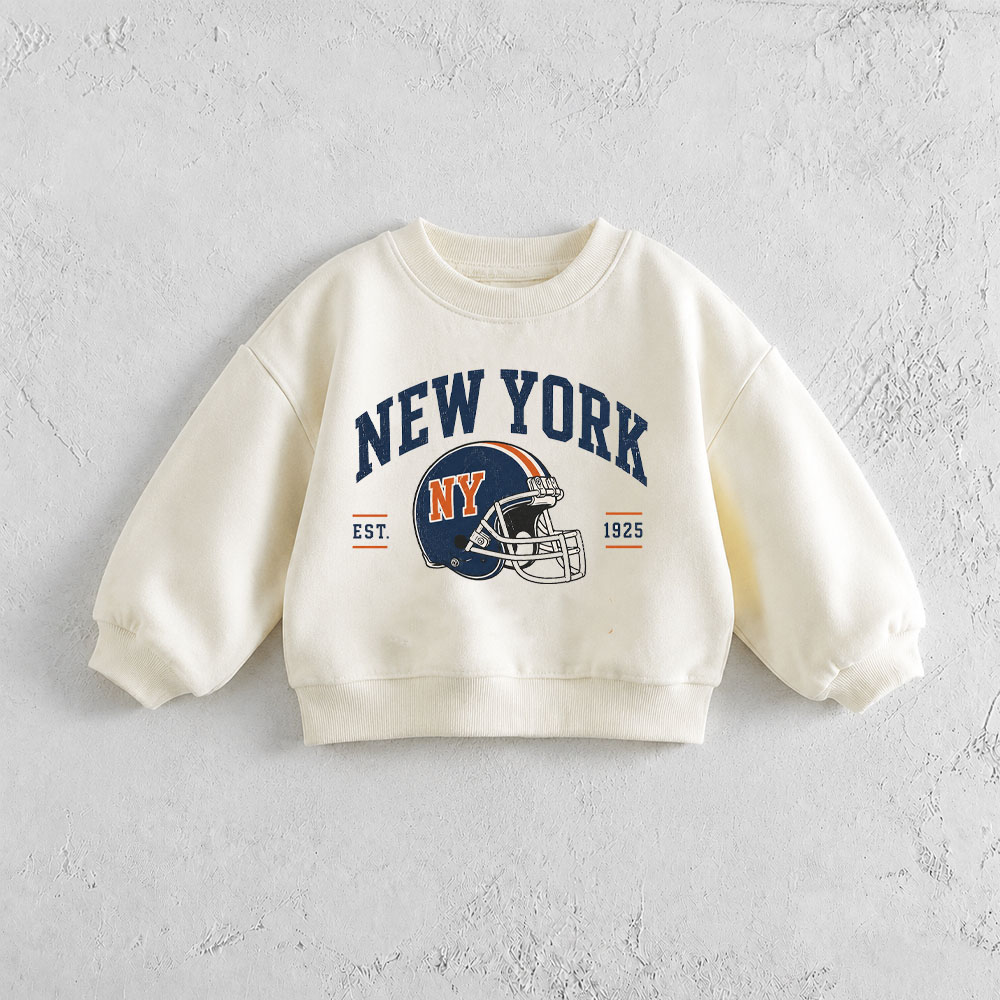 NEW YORK Baby & Kids Football Pattern Sweatshirt